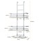 2 Tier Hanging Shower Organizer Over Door Metal Organizer Shelves Storage Rack